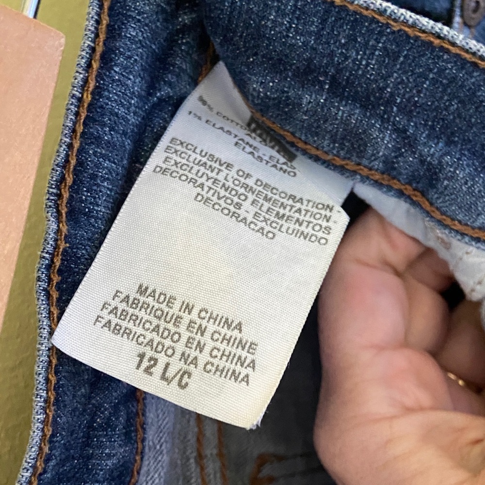 Levi's Dark Blue Bootcut Jeans - Picture 3 of 4